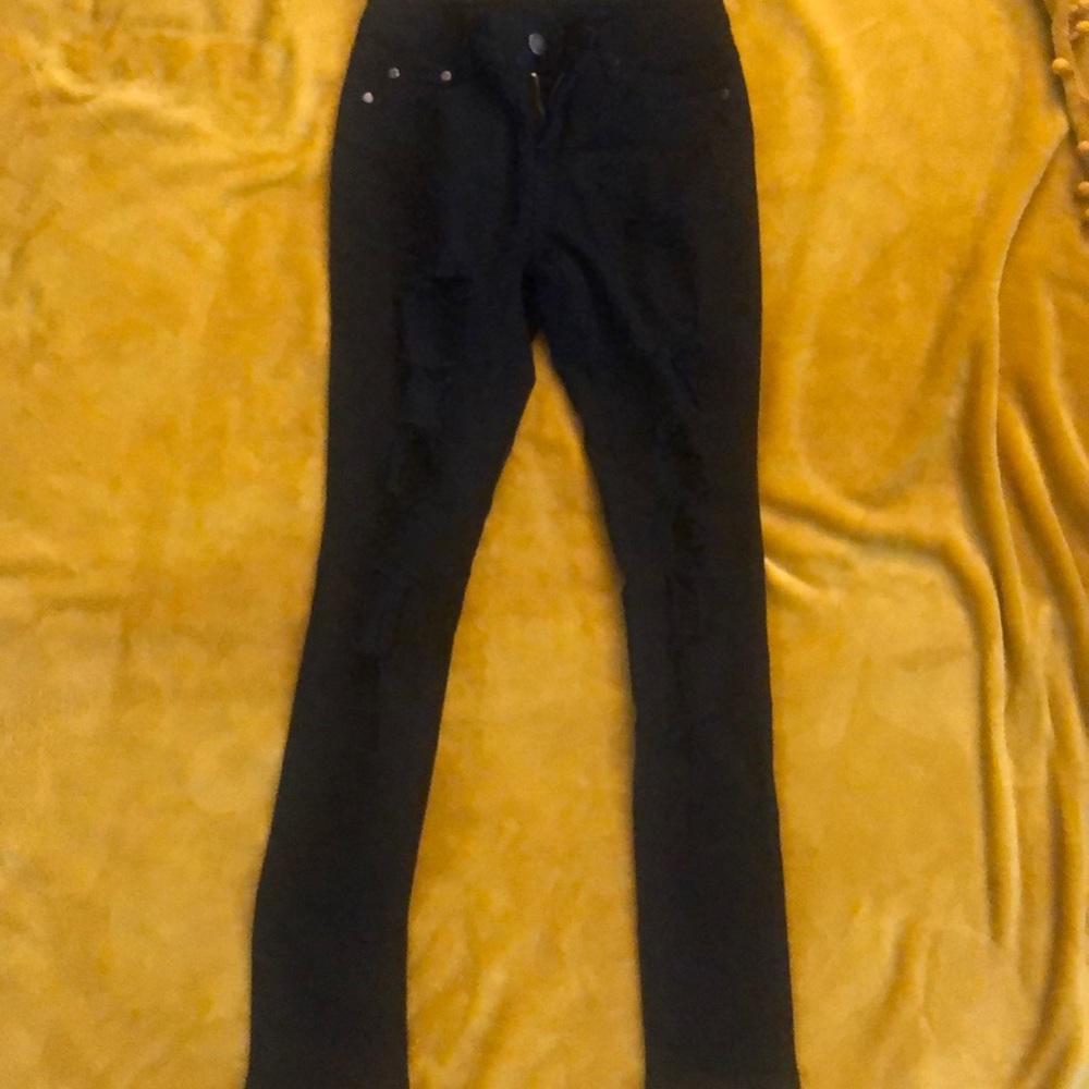 Ripped Jeans - black size 5/6